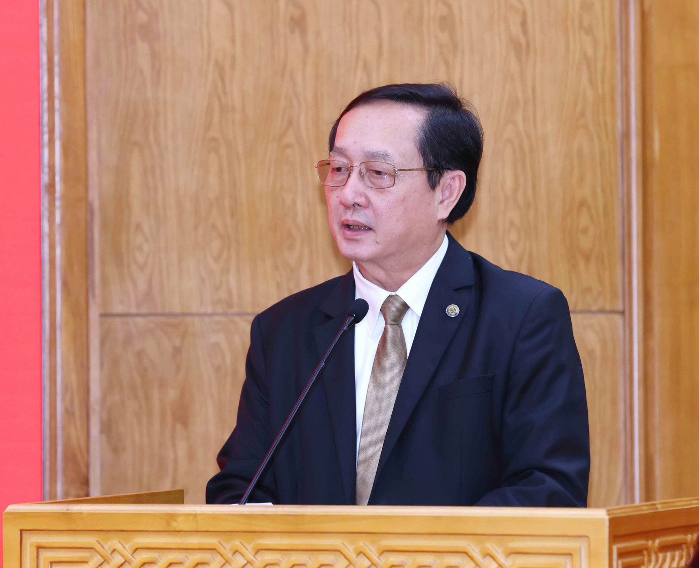 Phó trưởng Ban Tuyên giáo và Dân vận Trung ương Huỳnh Thành Đạt phát biểu nhận nhiệm vụ. Ảnh: K.A. Phó trưởng Ban Tuyên giáo và Dân vận Trung ương Huỳnh Thành Đạt phát biểu nhận nhiệm vụ. Ảnh: K.A.