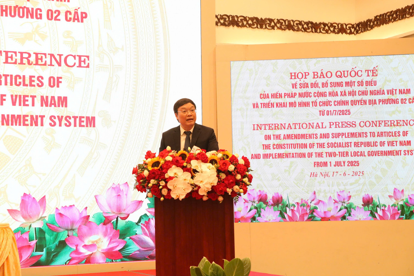 Thứ trưởng Bộ Nội vụ Trương Hải Long phát biểu tại hội nghị. Ảnh: PV.