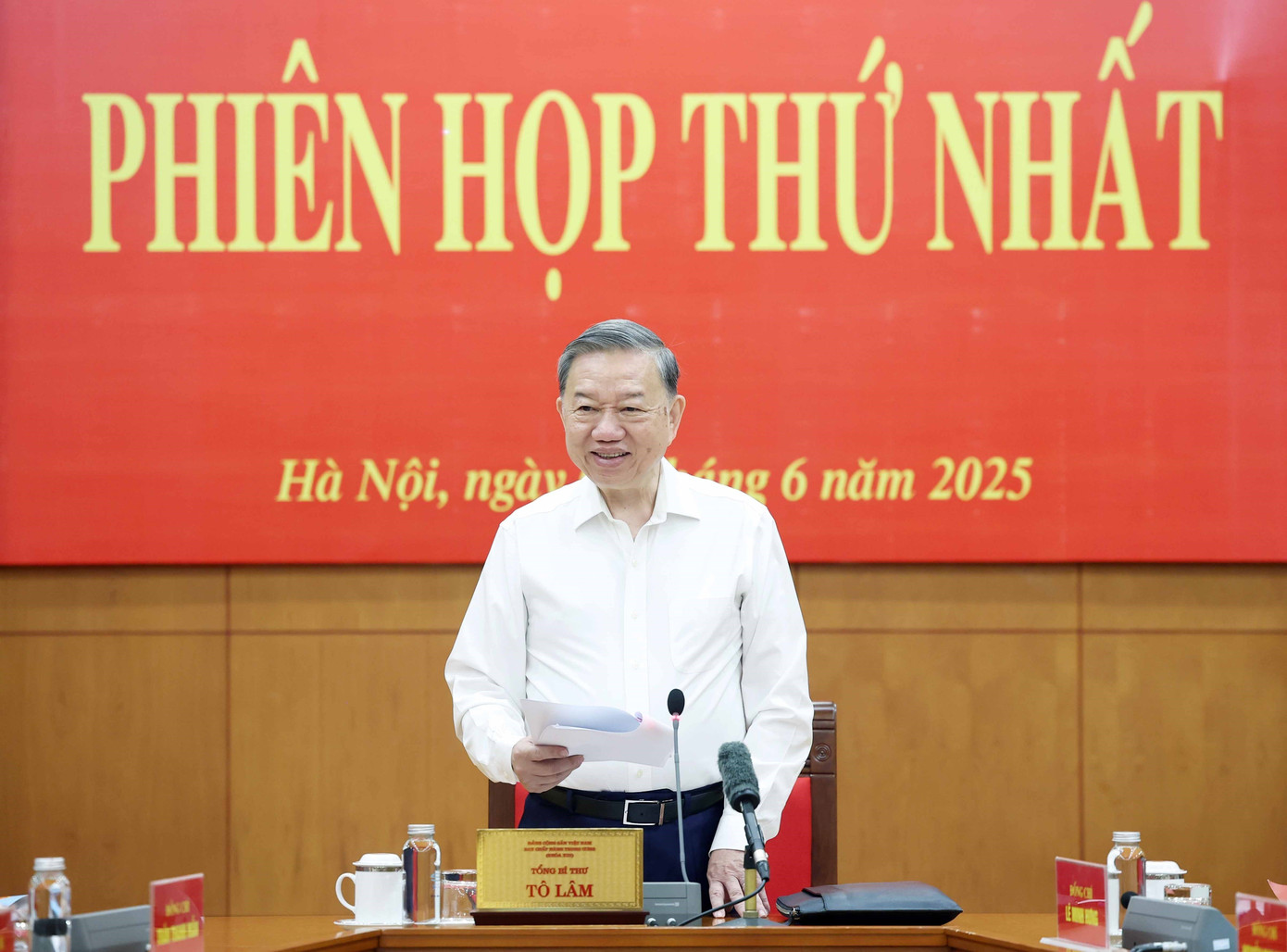 Tổng Bí thư Tô Lâm - Trưởng Ban Chỉ đạo phát biểu tại phiên họp. Ảnh: TTXVN. Tổng Bí thư Tô Lâm - Trưởng Ban Chỉ đạo phát biểu tại phiên họp. Ảnh: TTXVN.