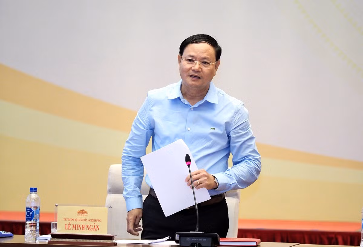 Thứ trưởng Bộ Tài nguyên và Môi trường Lê Minh Ngân. Ảnh: PV. Thứ trưởng Bộ Tài nguyên và Môi trường Lê Minh Ngân. Ảnh: PV.