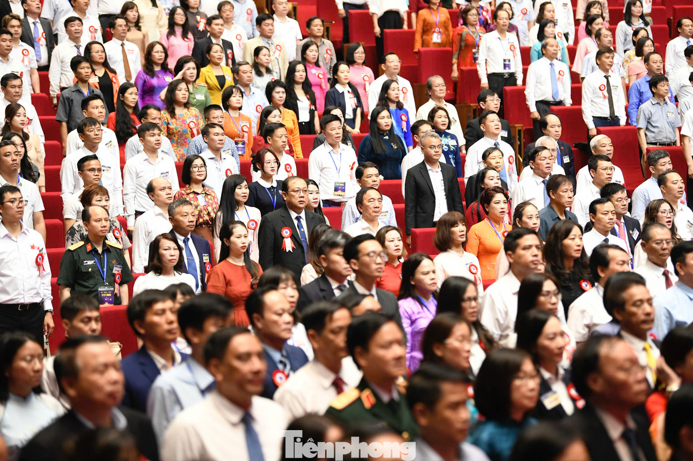 Các đại biểu dự lễ kỷ niệm. Ảnh: Như Ý.