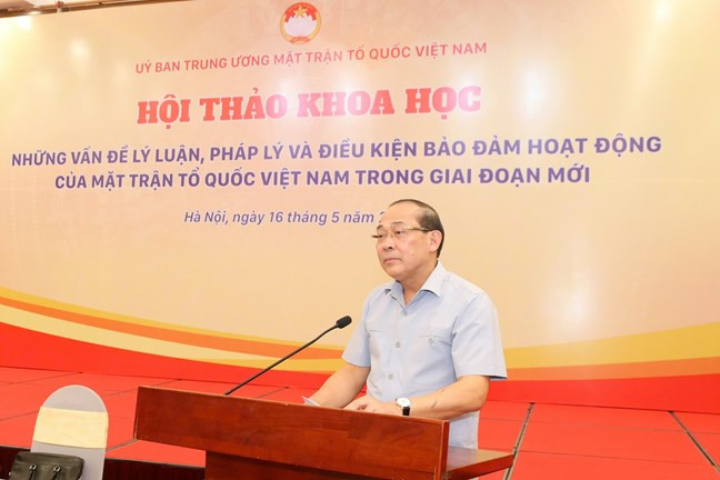 Phó Chủ tịch Uỷ ban Trung ương MTTQ Việt Nam Hoàng Công Thủy. Ảnh: PV.