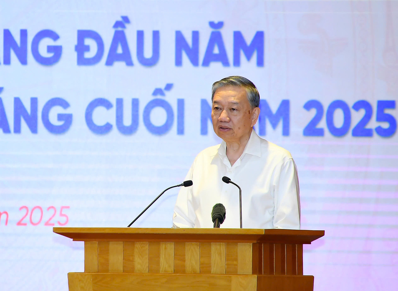 Tổng Bí thư Tô Lâm - Trưởng Ban Chỉ đạo phát biểu tại hội nghị. Ảnh: Tuấn Huy.