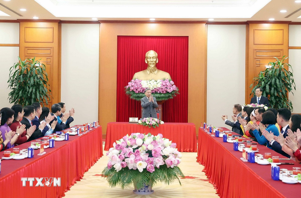 Toàn cảnh buổi gặp mặt. Ảnh: TTXVN. Toàn cảnh buổi gặp mặt. Ảnh: TTXVN.