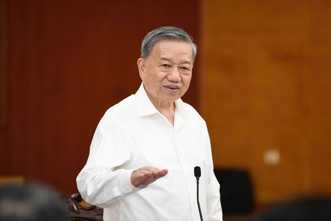 Tổng Bí thư Tô Lâm phát biểu tại buổi làm việc. Ảnh: Như Ý.