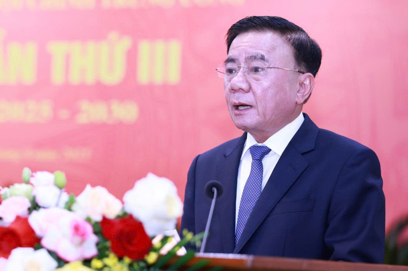 Thường trực Ban Bí thư Trần Cẩm Tú phát biểu chỉ đạo tại đại hội. Ảnh: PV.