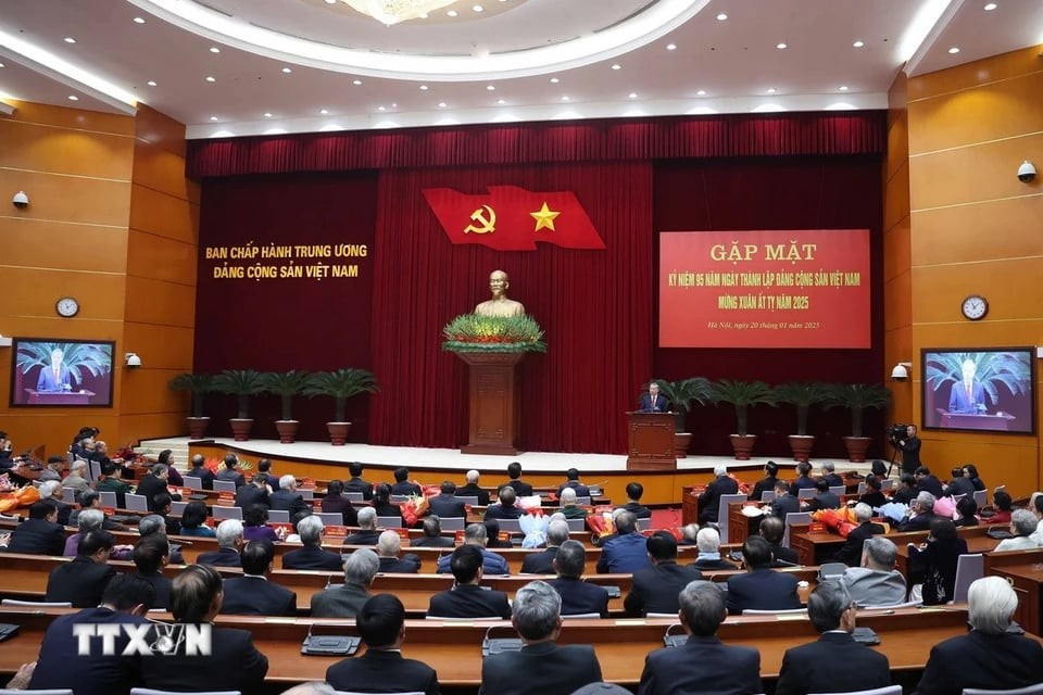 Tổng Bí thư Tô Lâm phát biểu tại hội nghị. Ảnh: TTXVN.