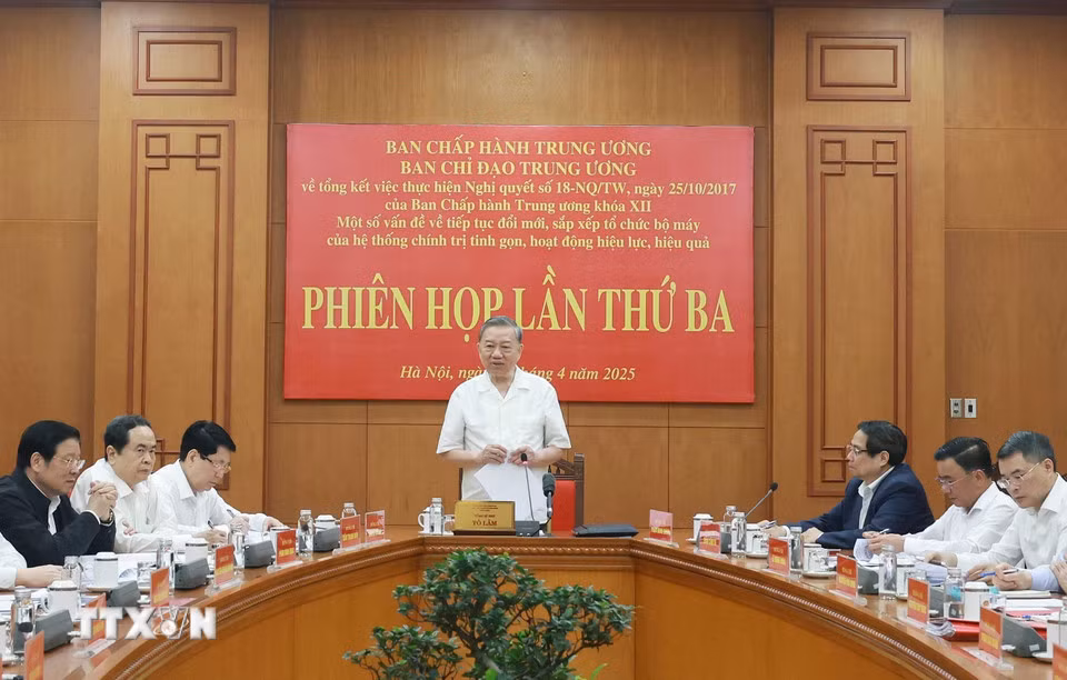 Tổng Bí thư Tô Lâm phát biểu tại phiên họp. Ảnh: TTXVN. Tổng Bí thư Tô Lâm phát biểu tại phiên họp. Ảnh: TTXVN.