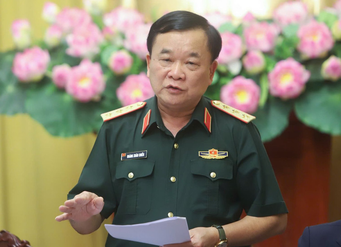 Thượng tướng Hoàng Xuân Chiến - Thứ trưởng Bộ Quốc phòng. Ảnh: TT.