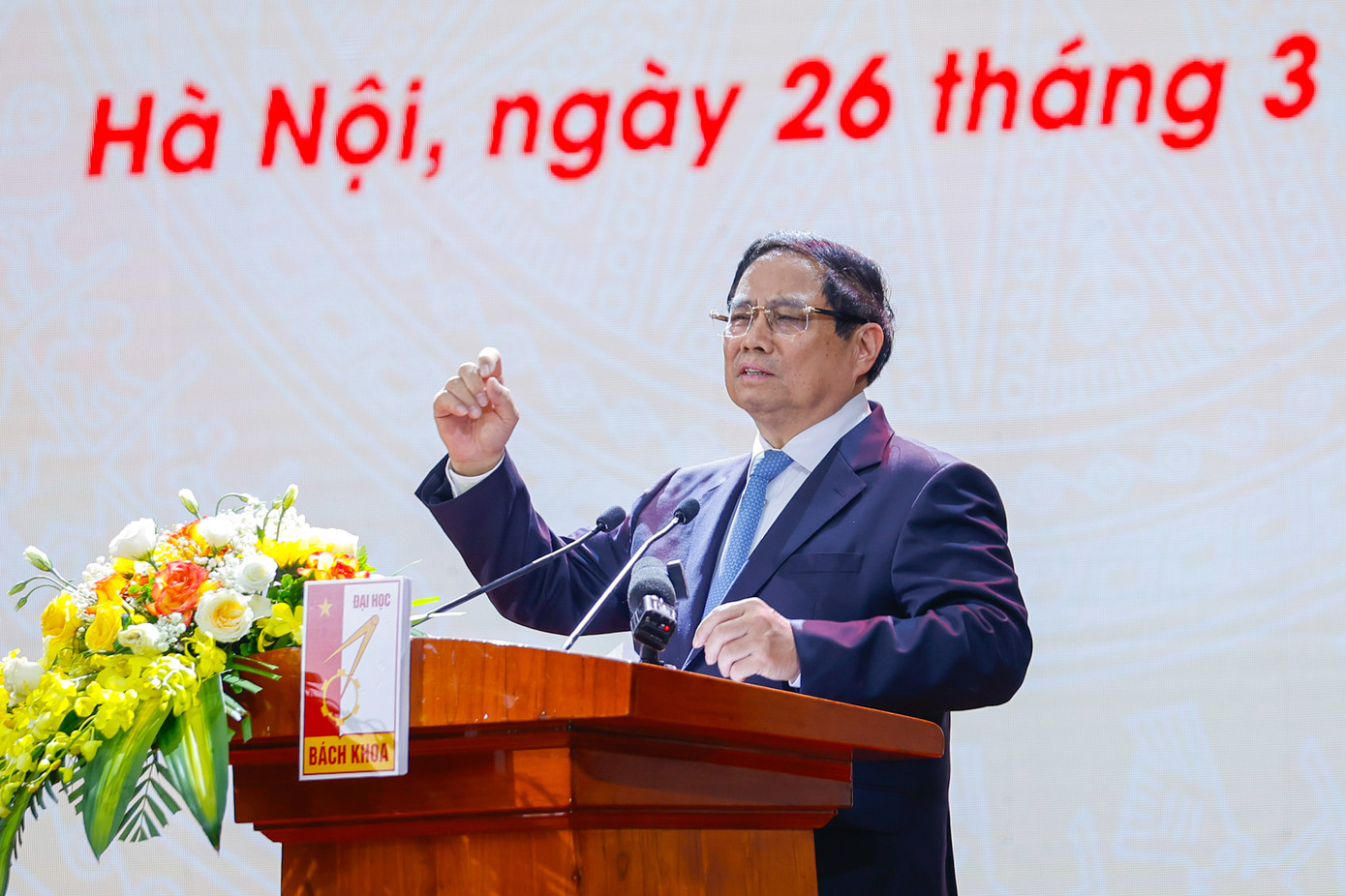 Thủ tướng Chính phủ Phạm Minh Chính phát biểu tại buổi lễ. Ảnh: Minh Châu. Thủ tướng Chính phủ Phạm Minh Chính phát biểu tại buổi lễ. Ảnh: Minh Châu.