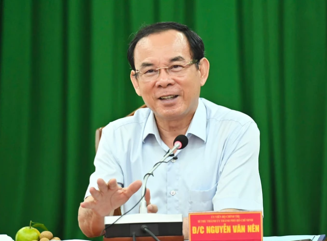 Bí thư Thành uỷ TPHCM Nguyễn Văn Nên. Ảnh: PV.