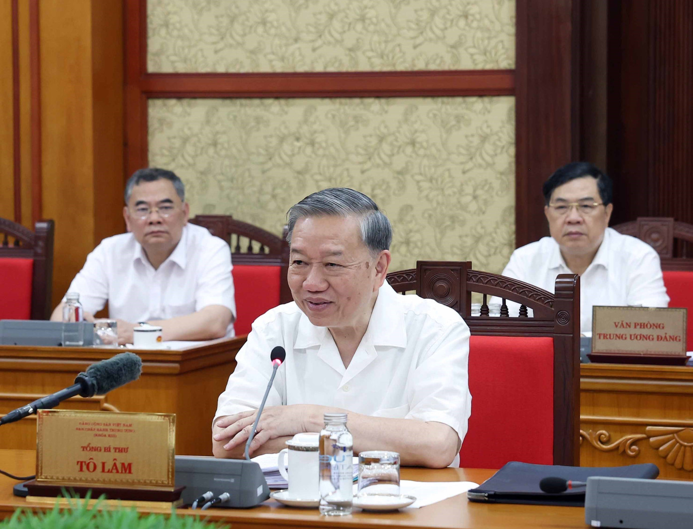 Tổng Bí thư Tô Lâm phát biểu tại cuộc họp. Ảnh: TTXVN.