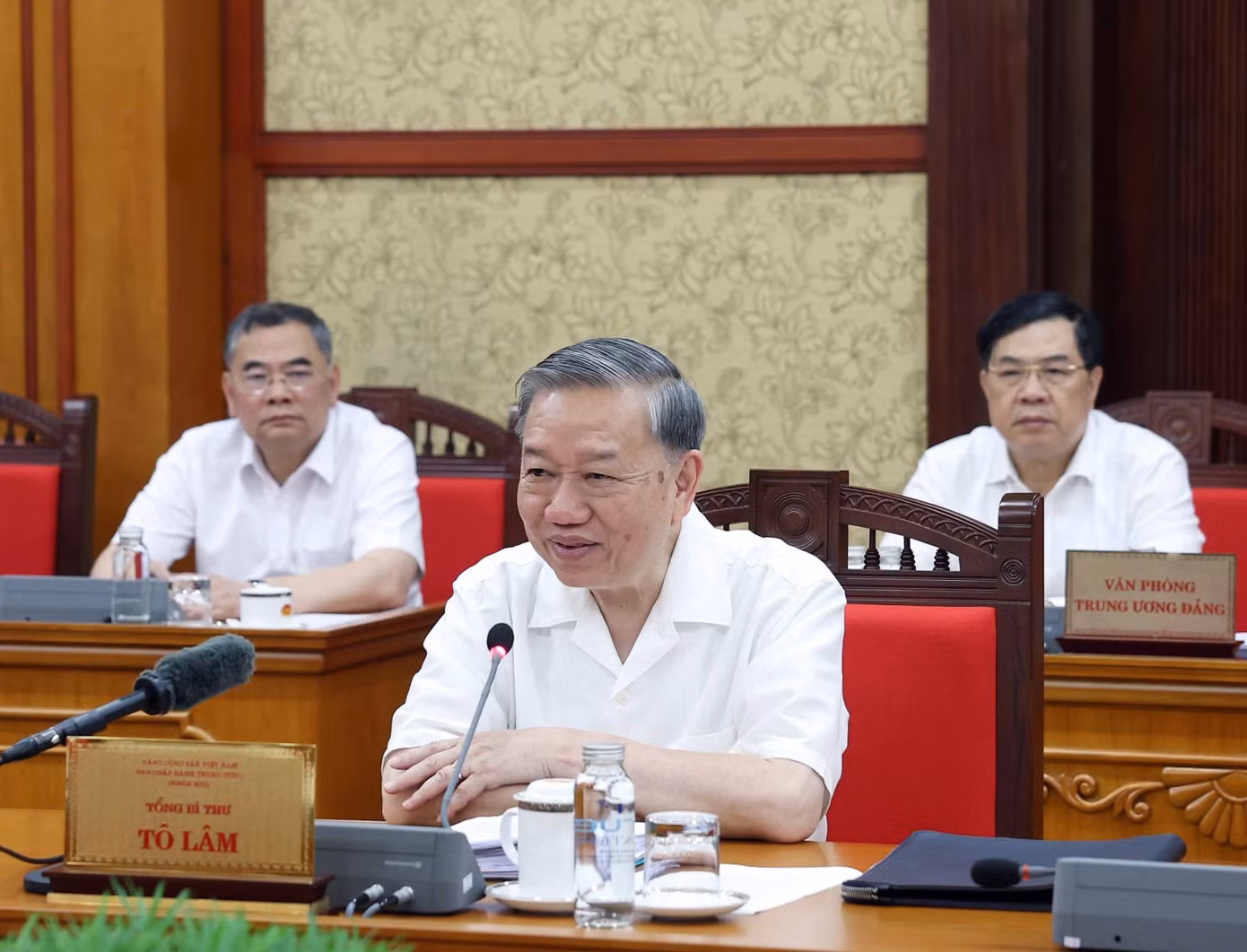 Tổng Bí thư Tô Lâm phát biểu tại cuộc họp. Ảnh: TTXVN.