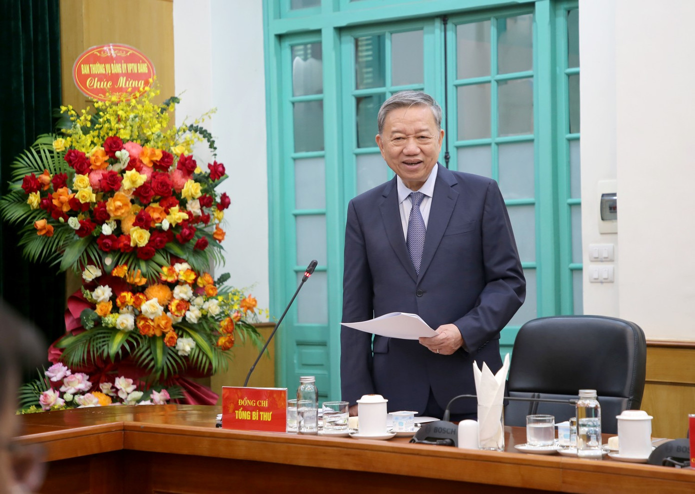 Tổng Bí thư Tô Lâm phát biểu ý kiến tại đại hội. Ảnh: Dangcongsan.