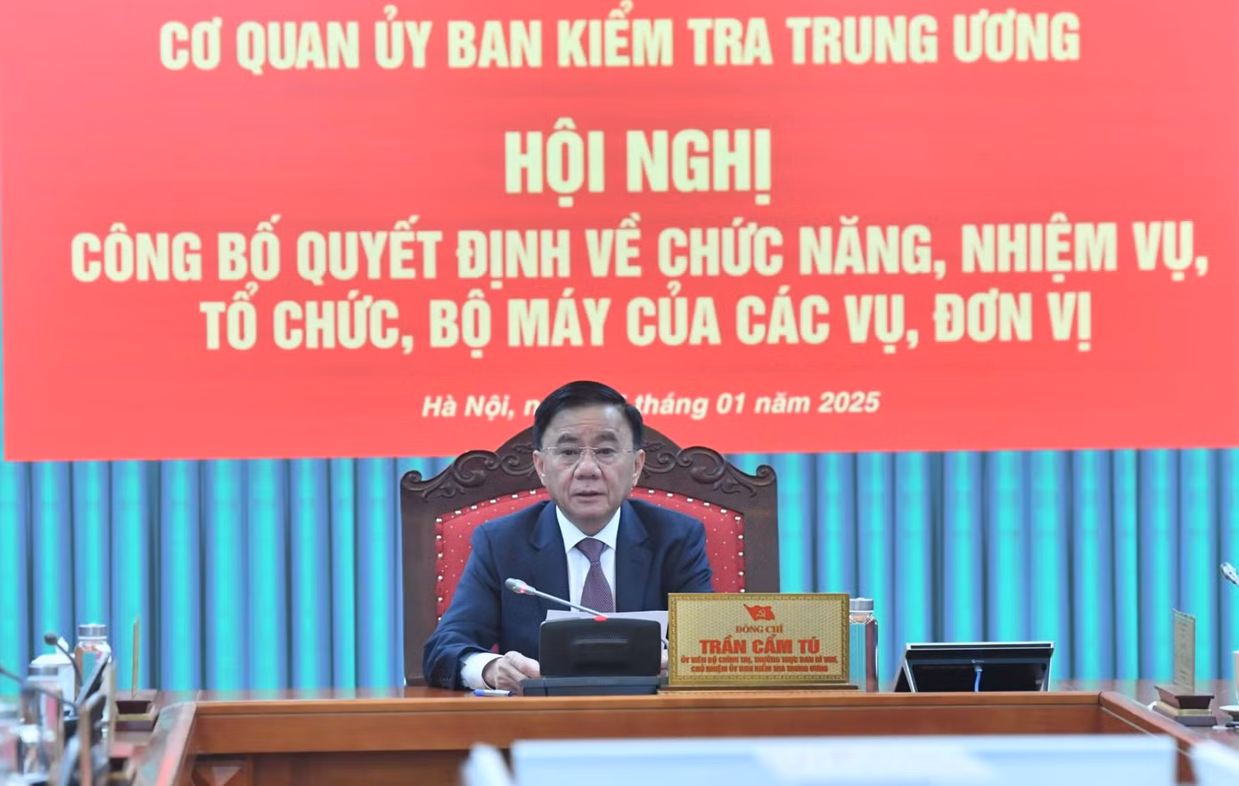 Thường trực Ban Bí thư, Chủ nhiệm Uỷ ban Kiểm tra Trung ương, Thủ trưởng Cơ quan Uỷ ban Kiểm tra Trung ương phát biểu chỉ đạo hội nghị. Ảnh: PV. Thường trực Ban Bí thư, Chủ nhiệm Uỷ ban Kiểm tra Trung ương, Thủ trưởng Cơ quan Uỷ ban Kiểm tra Trung ương phát biểu chỉ đạo hội nghị. Ảnh: PV.