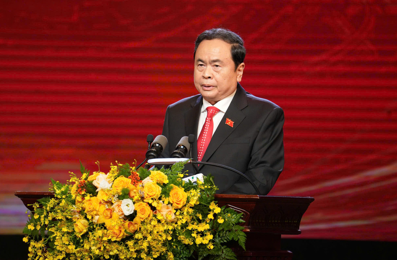 Chủ tịch Quốc hội Trần Thanh Mẫn phát biểu tại buổi lễ. Ảnh: Hoàng Mạnh Thắng. Chủ tịch Quốc hội Trần Thanh Mẫn phát biểu tại buổi lễ. Ảnh: Hoàng Mạnh Thắng.