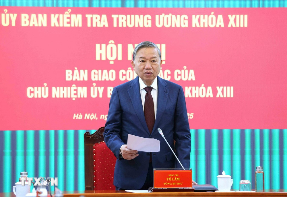 Tổng Bí thư Tô Lâm phát biểu tại hội nghị. Ảnh: TTXVN. Tổng Bí thư Tô Lâm phát biểu tại hội nghị. Ảnh: TTXVN.