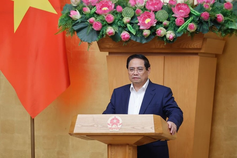 Thủ tướng Chính phủ Phạm Minh Chính phát biểu tại phiên họp. Ảnh: VGP.