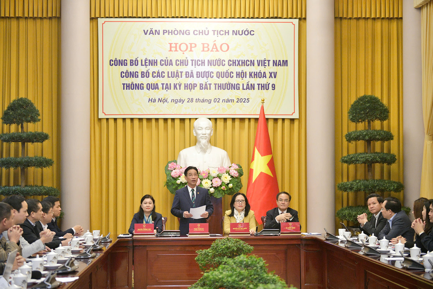 Toàn cảnh cuộc họp báo. Ảnh: Gia Hân. Toàn cảnh cuộc họp báo. Ảnh: Gia Hân.