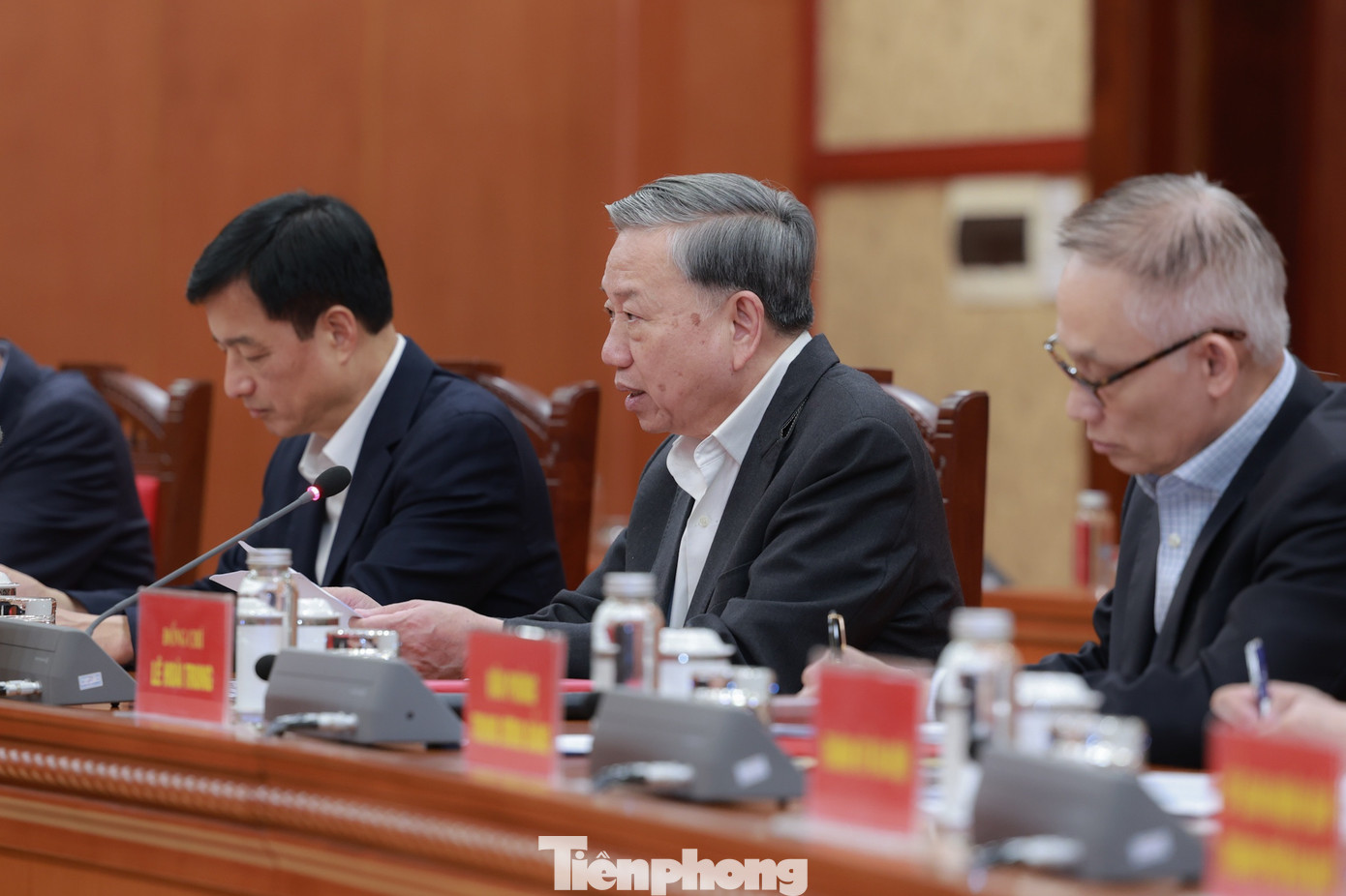 Tổng Bí thư Tô Lâm phát biểu tại buổi làm việc. Ảnh: Minh Châu.