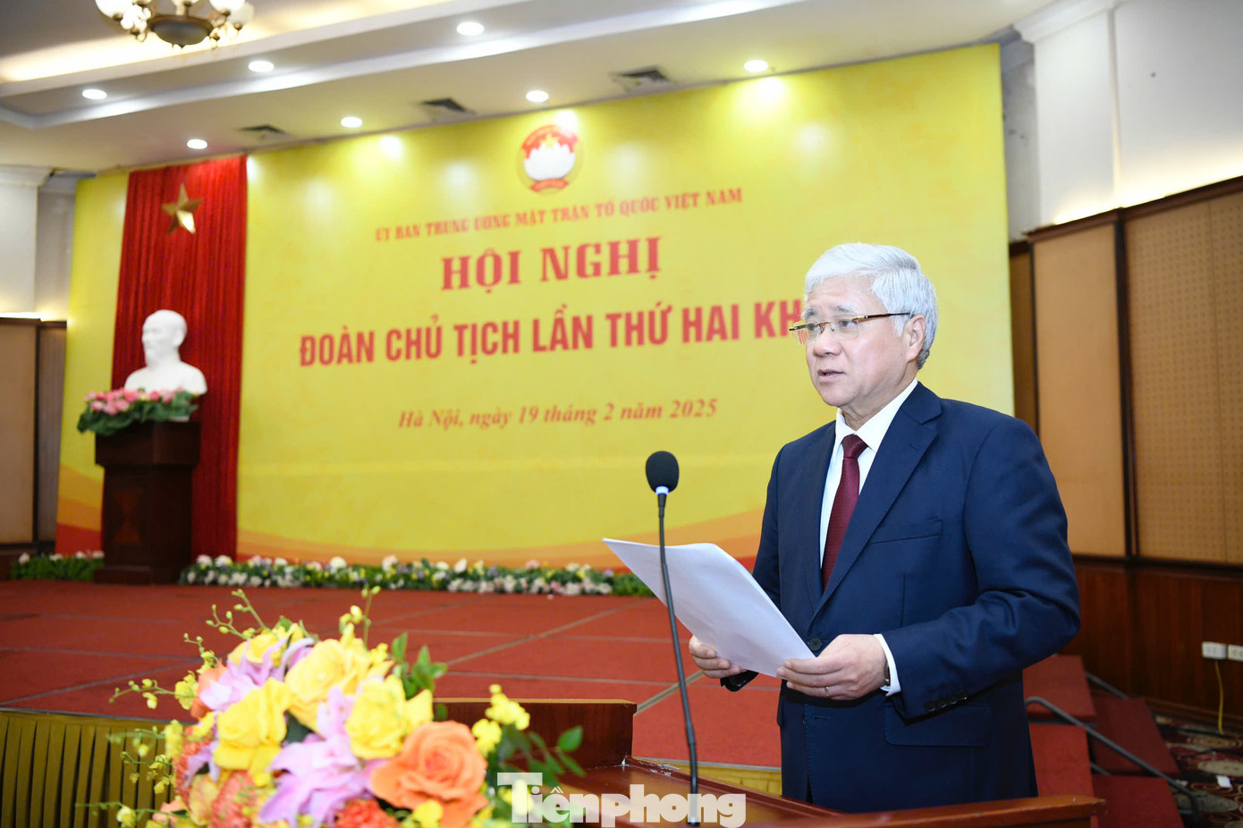 Ông Đỗ Văn Chiến - Chủ tịch Ủy ban Trung ương MTTQ Việt Nam. Ảnh: Như Ý.