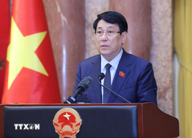 Chủ tịch nước Cộng hòa xã hội chủ nghĩa Việt Nam Lương Cường. Ảnh: TTXVN. Chủ tịch nước Cộng hòa xã hội chủ nghĩa Việt Nam Lương Cường. Ảnh: TTXVN.