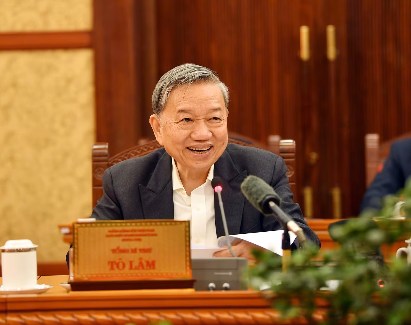 Tổng Bí thư Tô Lâm phát biểu tại phiên họp. Ảnh: Trọng Hải. Tổng Bí thư Tô Lâm phát biểu tại phiên họp. Ảnh: Trọng Hải.