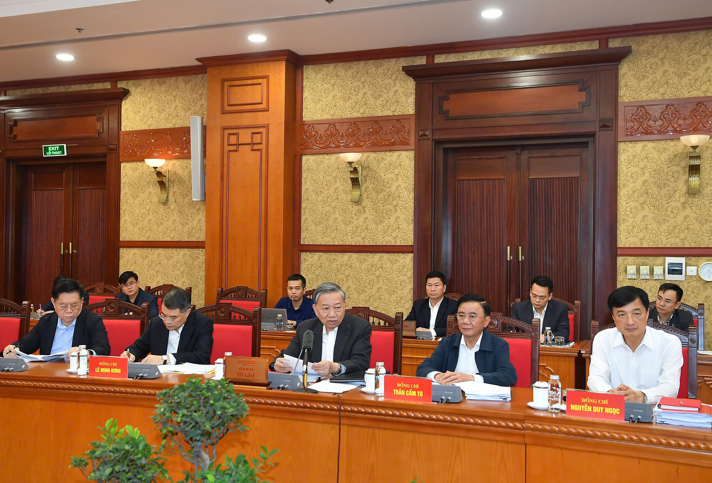 Tổng Bí thư Tô Lâm phát biểu tại phiên họp. Ảnh: Trọng Hải.