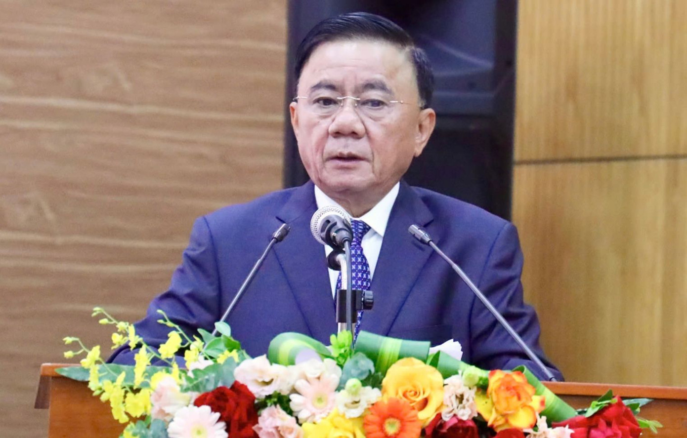 Thường trực Ban Bí thư Trần Cẩm Tú phát biểu chỉ đạo tại đại hội. Ảnh: PV.