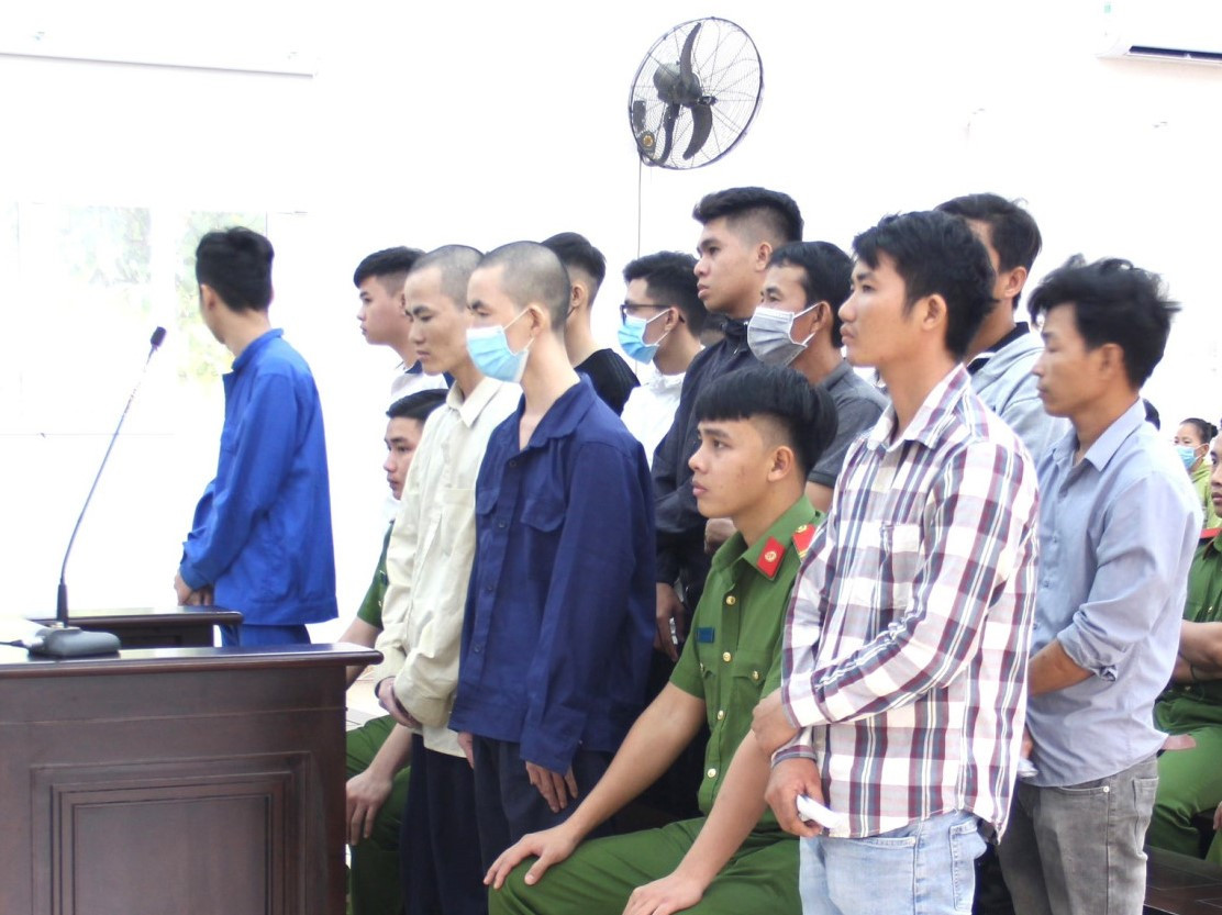 Các bị cáo tại phiên tòa Các bị cáo tại phiên tòa