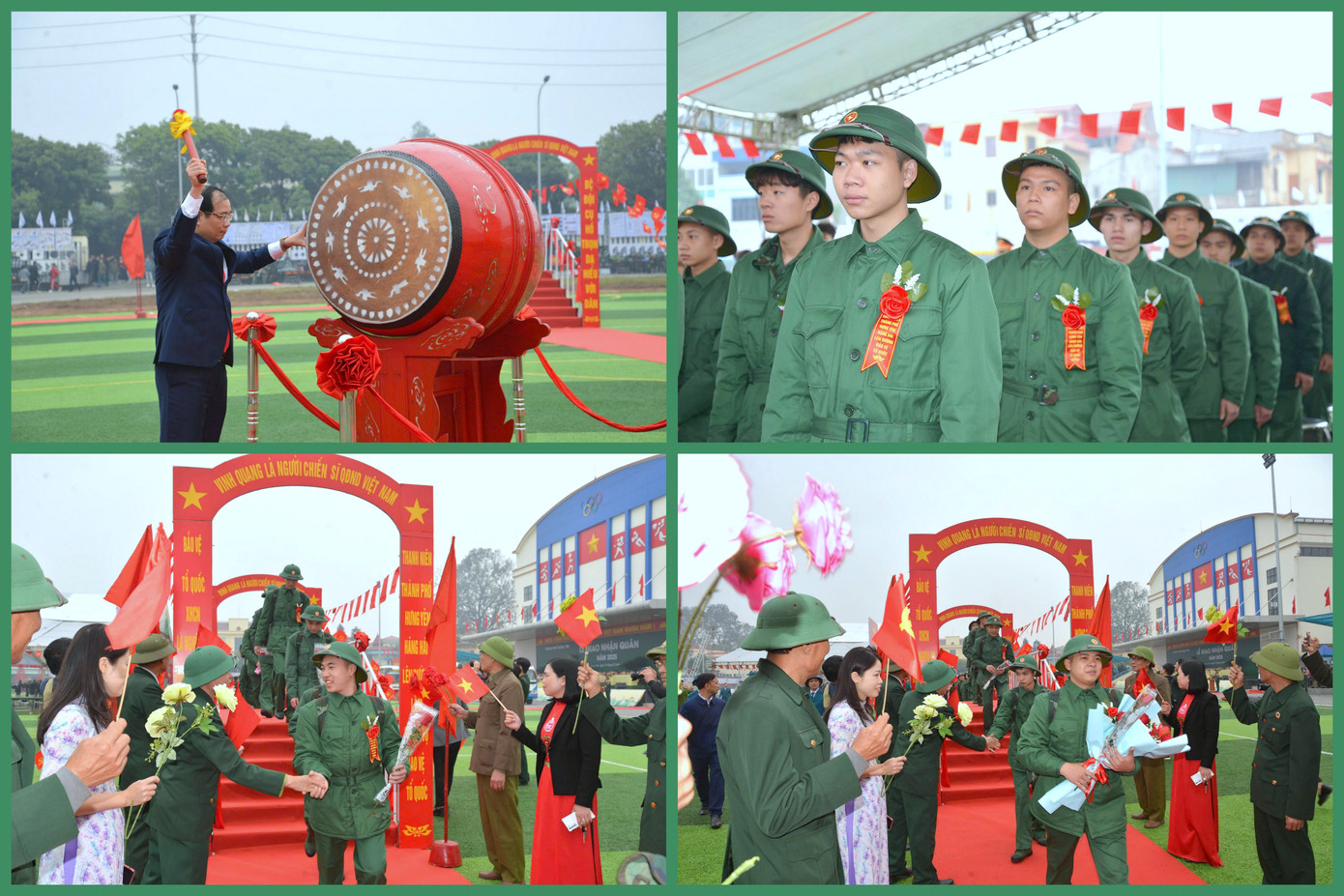 Đúng 9 giờ sáng 13/2, 10 huyện, thị xã, thành phố của tỉnh Hưng Yên đã hoàn thành công tác giao nhận quân, bảo đảm an toàn tuyệt đối.