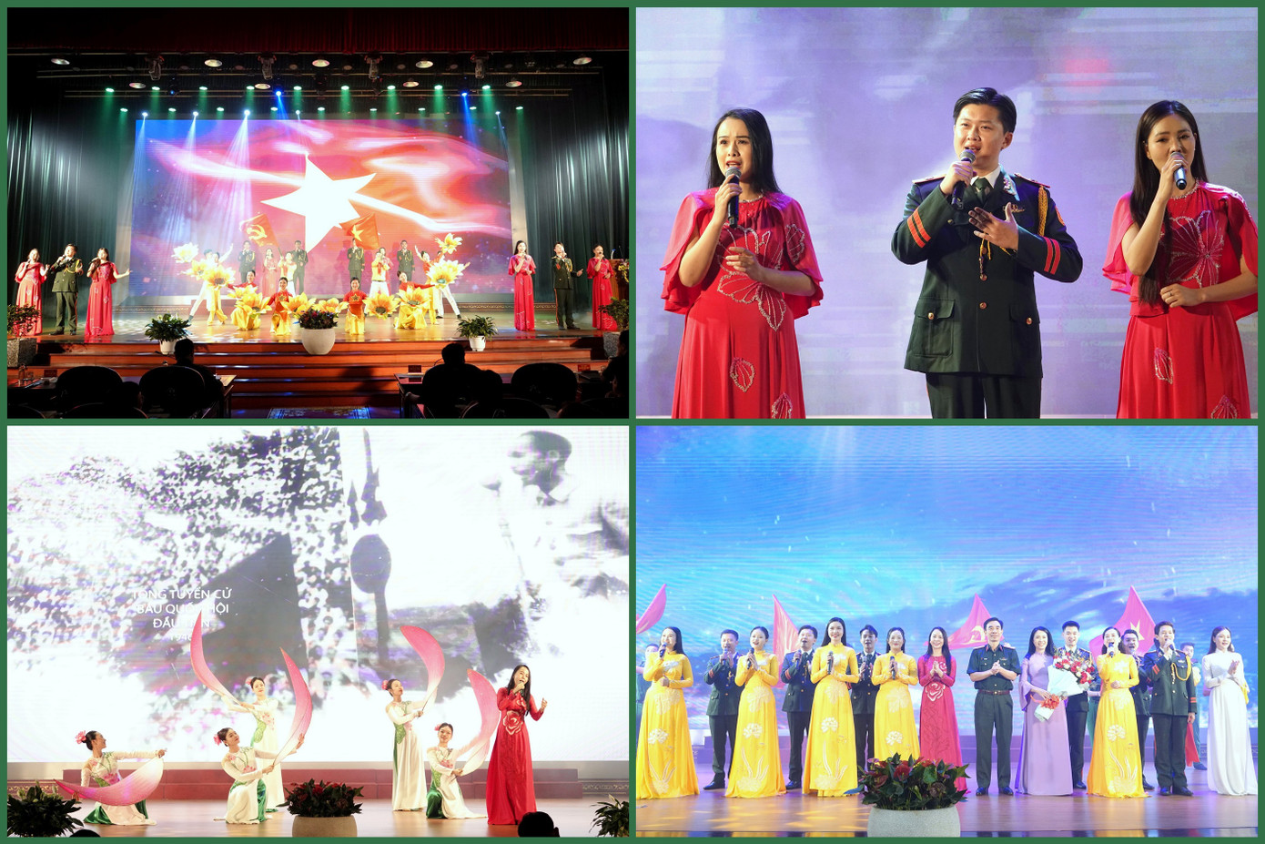 Chương trình nghệ thuật đặc sắc tại hội nghị do Nhà hát Ca múa nhạc Quân đội thể hiện. Chương trình nghệ thuật đặc sắc tại hội nghị do Nhà hát Ca múa nhạc Quân đội thể hiện.