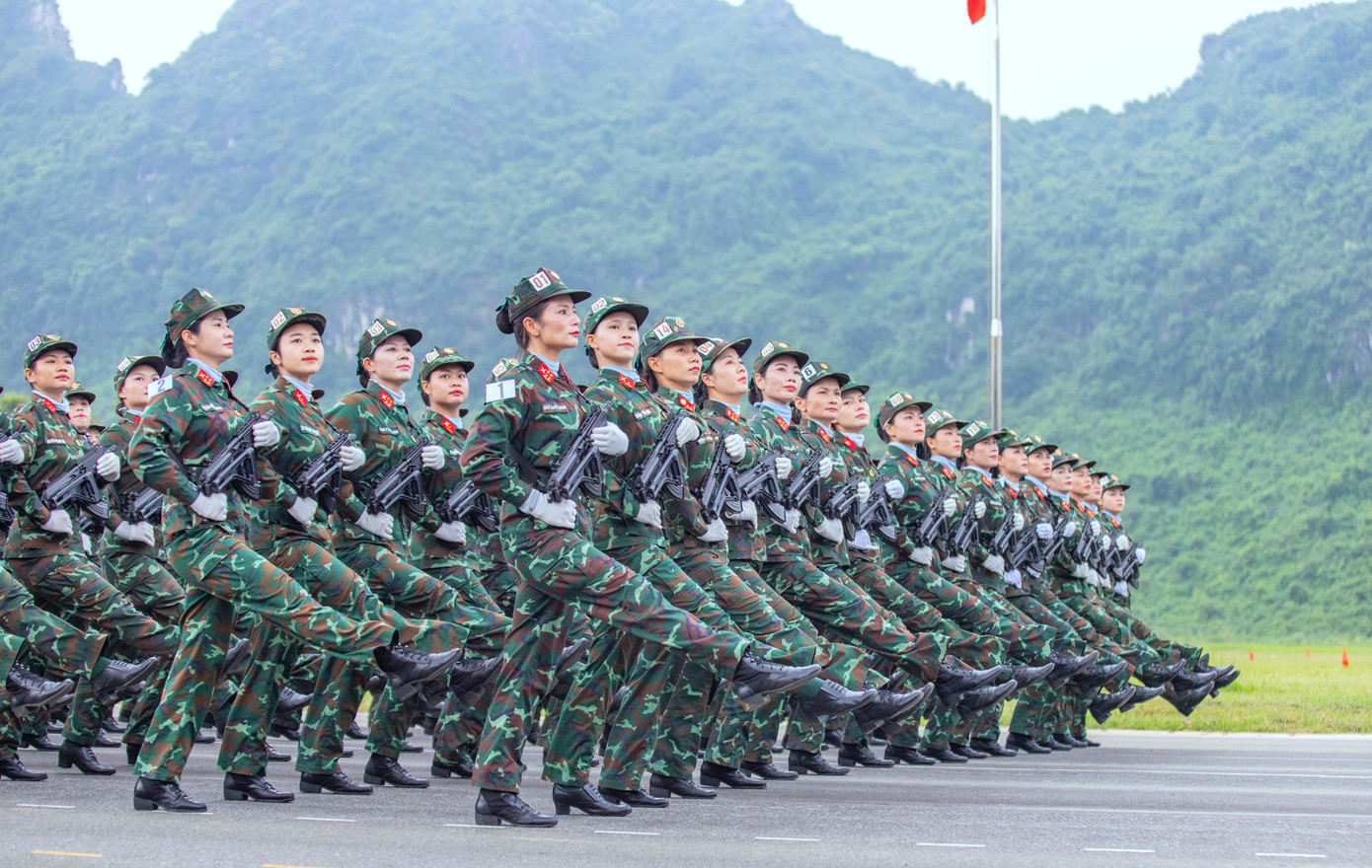 Trong số các bóng hồng Khối nữ Gìn giữ hòa bình Việt Nam, nhiều người đã từng tham gia nhiệm vụ diễu binh vào tháng 5/2024 và tháng 4/2025.