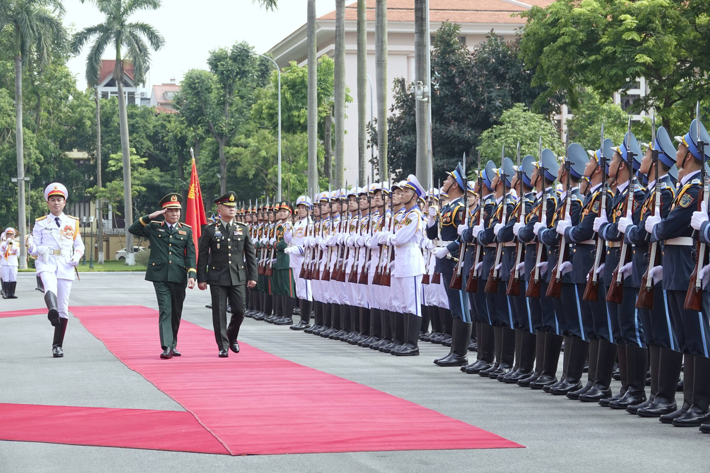 Một số hoạt động đối ngoại quốc phòng nổi bật của lãnh đạo Bộ Quốc phòng trong 6 tháng đầu năm 2025.