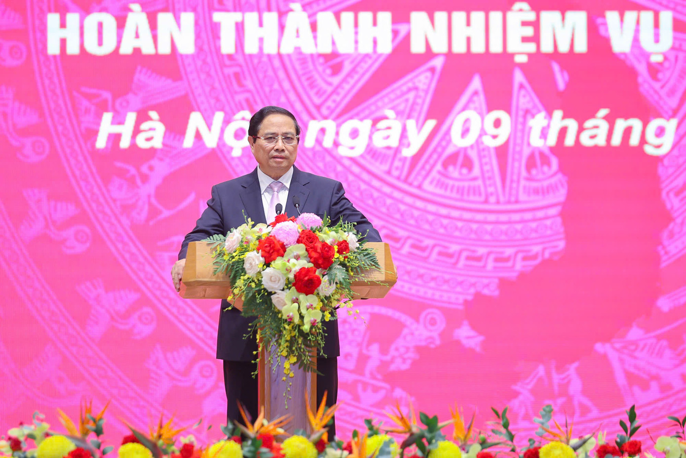 Thủ tướng Phạm Minh Chính phát biểu tại buổi lễ. Thủ tướng Phạm Minh Chính phát biểu tại buổi lễ.