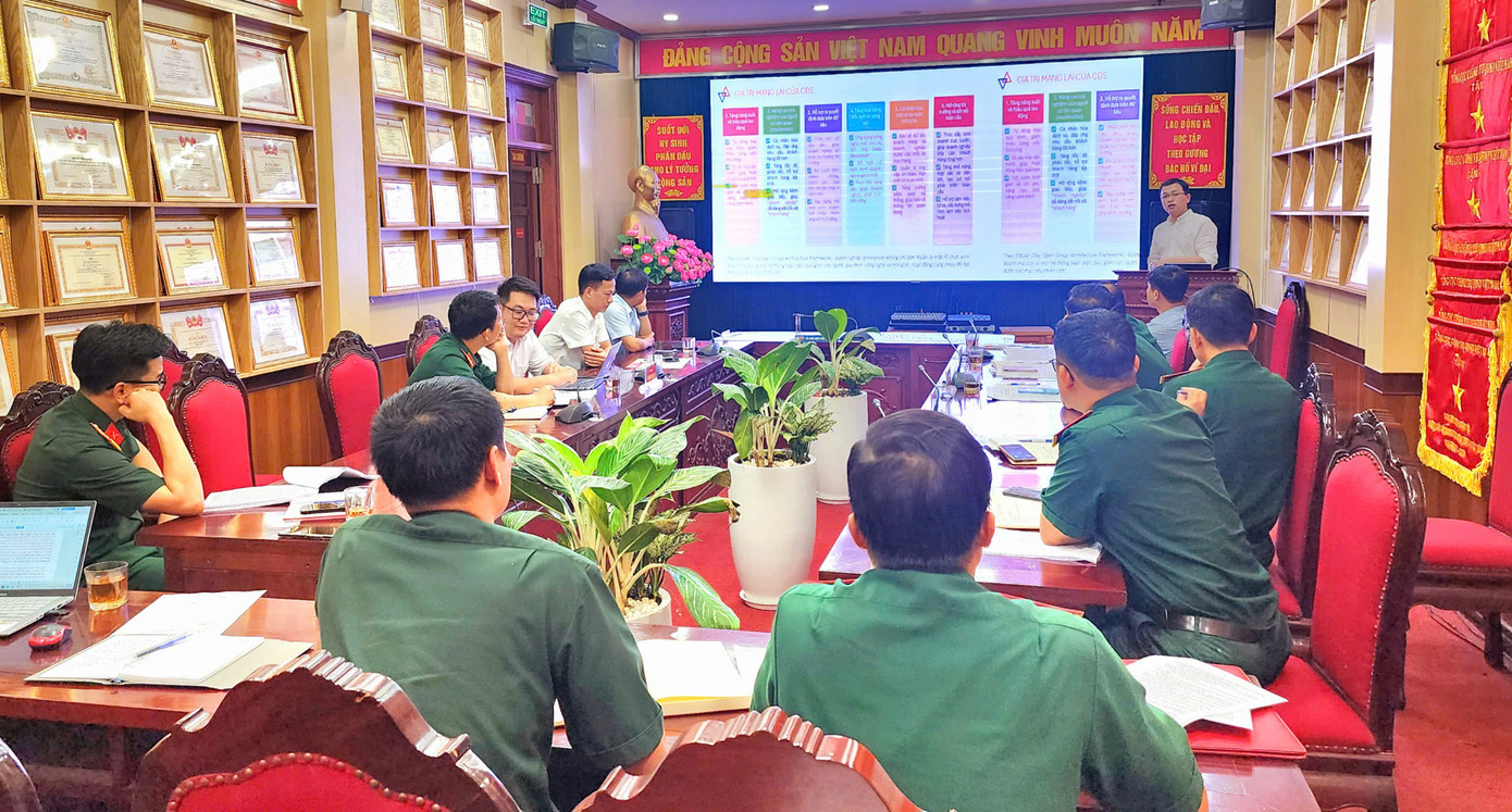 Hội thảo nhằm cụ thể hóa dự án “Chuyển đổi số ngành công tác Đảng, công tác chính trị giai đoạn 2026-2030” của Tổng cục Chính trị Quân đội nhân dân Việt Nam.