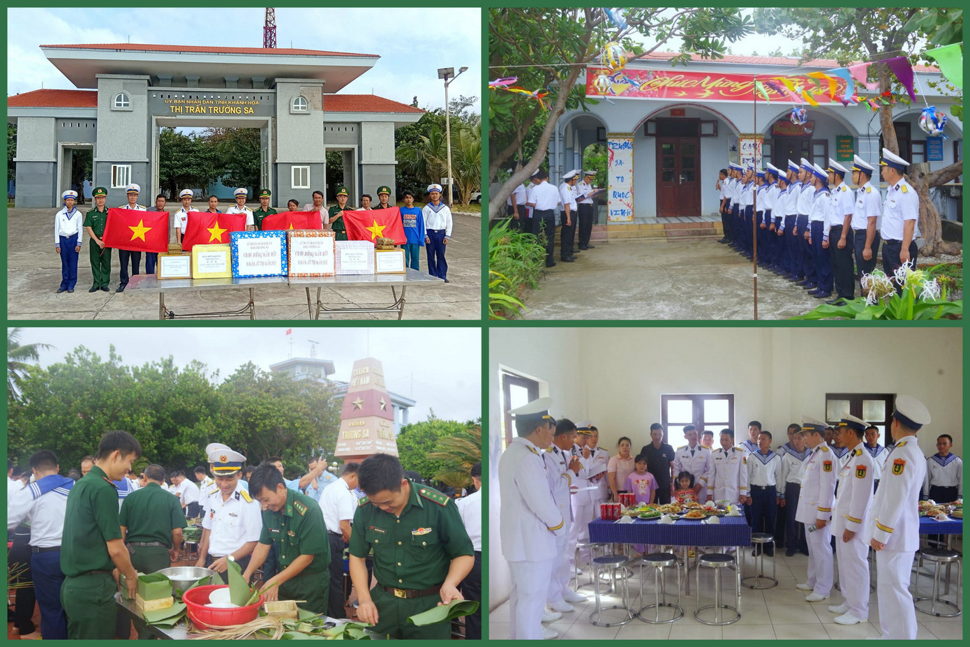 Quân dân đảo Trường Sa luôn đoàn kết, gắn bó, cùng vui đón mùa xuân mới. Quân dân đảo Trường Sa luôn đoàn kết, gắn bó, cùng vui đón mùa xuân mới.