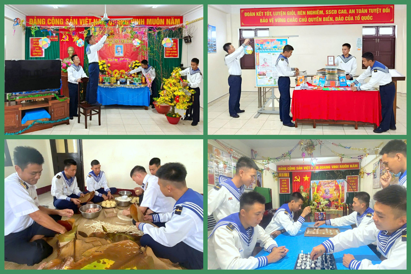 Chiến sĩ đảo Đá Đông với các hoạt động đón xuân mới. Chiến sĩ đảo Đá Đông với các hoạt động đón xuân mới.