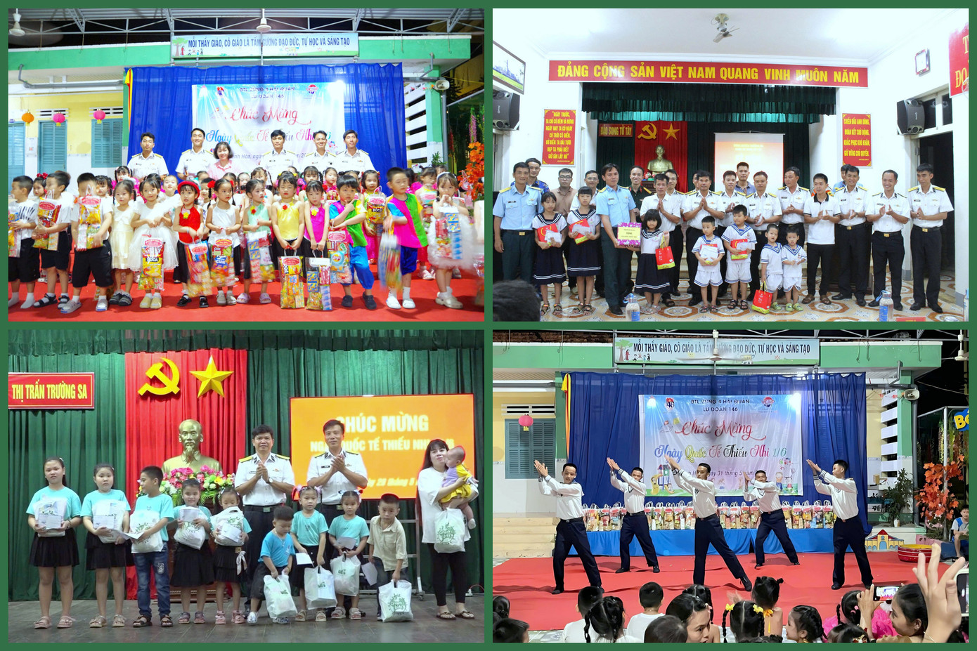 Chương trình Tết thiếu nhi 2025 tại một số đảo thuộc quần đảo Trường Sa.