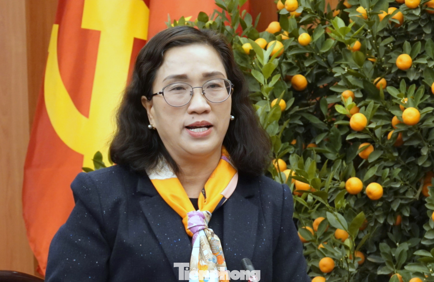 Phó Trưởng Ban Tuyên giáo Trung ương Đinh Thị Mai phát biểu định hướng một số vấn đề trong công tác tuyên truyền về ngành CNQP trong năm 2025.