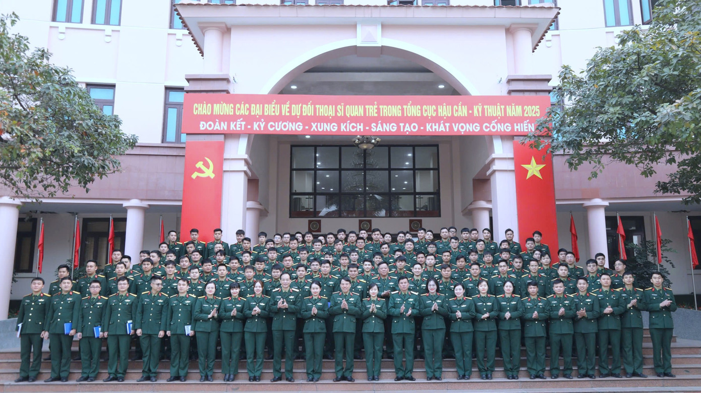 Các đại biểu dự Đối thoại Sĩ quan trẻ 2025 tại Sở chỉ huy Tổng cục HC-KT. Các đại biểu dự Đối thoại Sĩ quan trẻ 2025 tại Sở chỉ huy Tổng cục HC-KT.