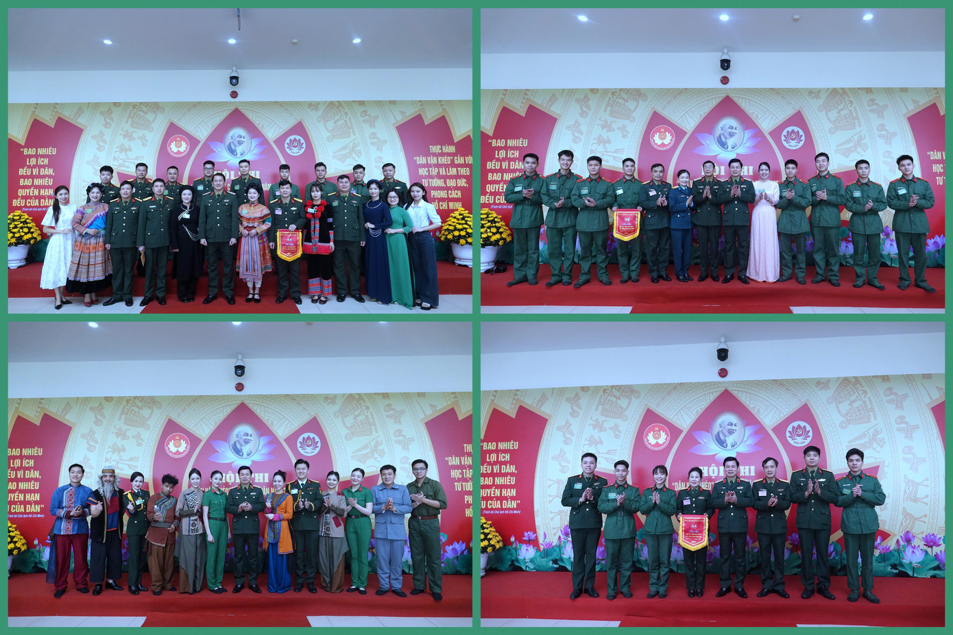 Lãnh đạo Tổng cục Chính trị QĐND Việt Nam và các cơ quan, đơn vị cùng thành viên các đội thi.