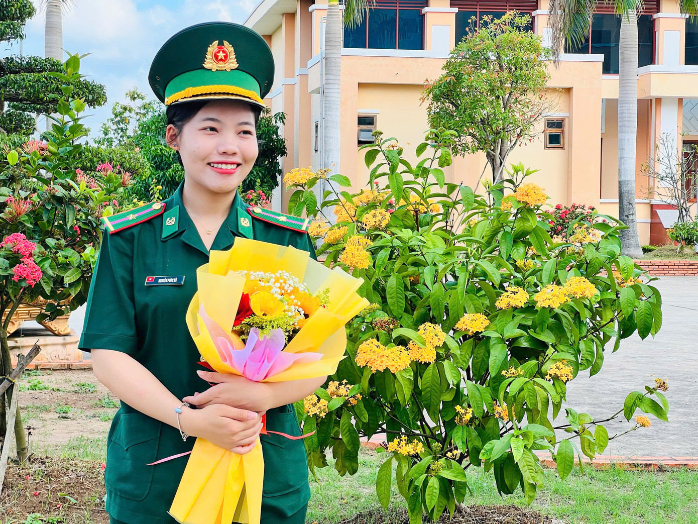 Thiếu úy quân nhân chuyên nghiệp Nguyễn Trúc Hà.