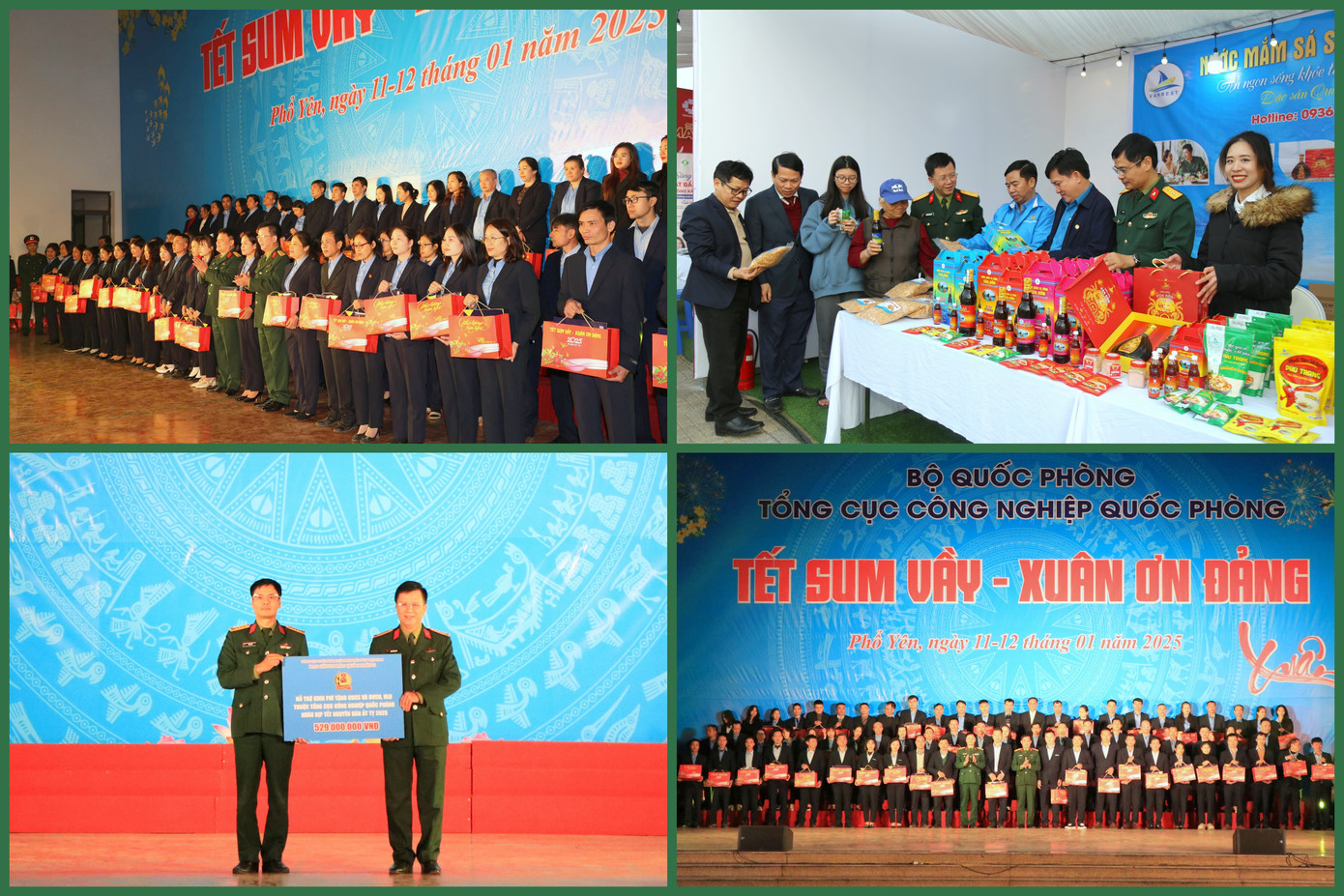 Tham dự khai mạc chương trình có Phó Chủ tịch Tổng Liên đoàn lao động Việt Nam Nguyễn Xuân Hùng; Đại tá Nguyễn Đức Tăng - Phó Chính ủy Tổng cục CNQP; Đại tá Nguyễn Đình Đức - Trưởng Ban Công đoàn Quốc phòng.