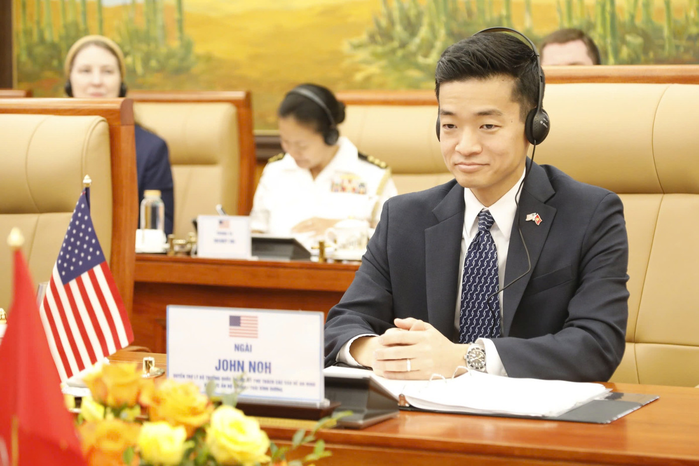 Quyền Trợ lý Bộ trưởng Quốc phòng Mỹ John Noh tại Đối thoại.