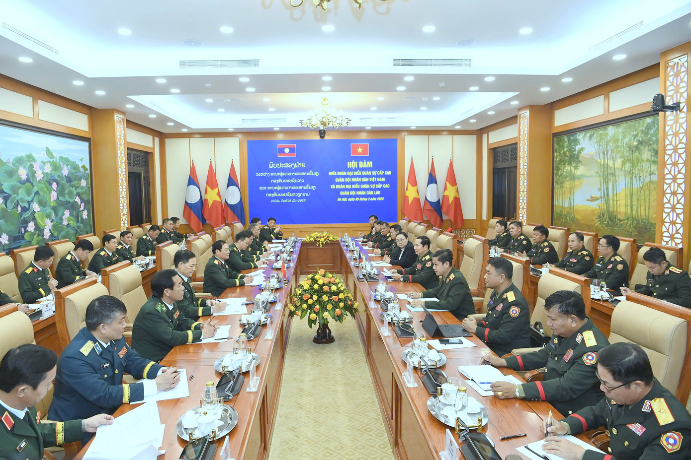 Quang cảnh hội đàm.