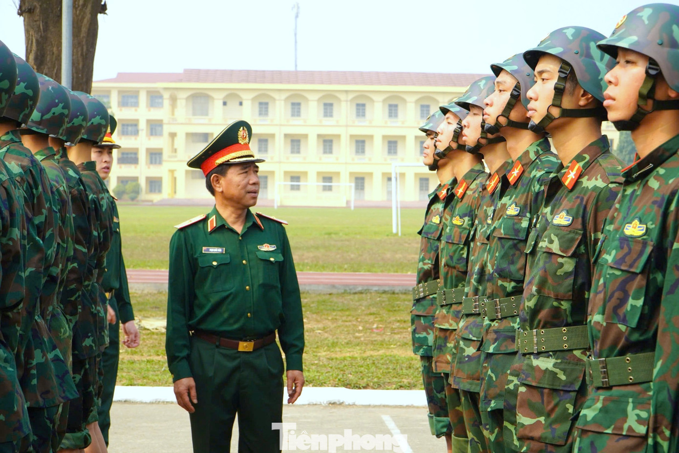 73 cán bộ, giảng viên, học viên tham gia khối duyệt binh đã miệt mài tập luyện từ tháng 3/2025, trong thời tiết nắng nóng, mưa gió. Ảnh: Trọng Đức