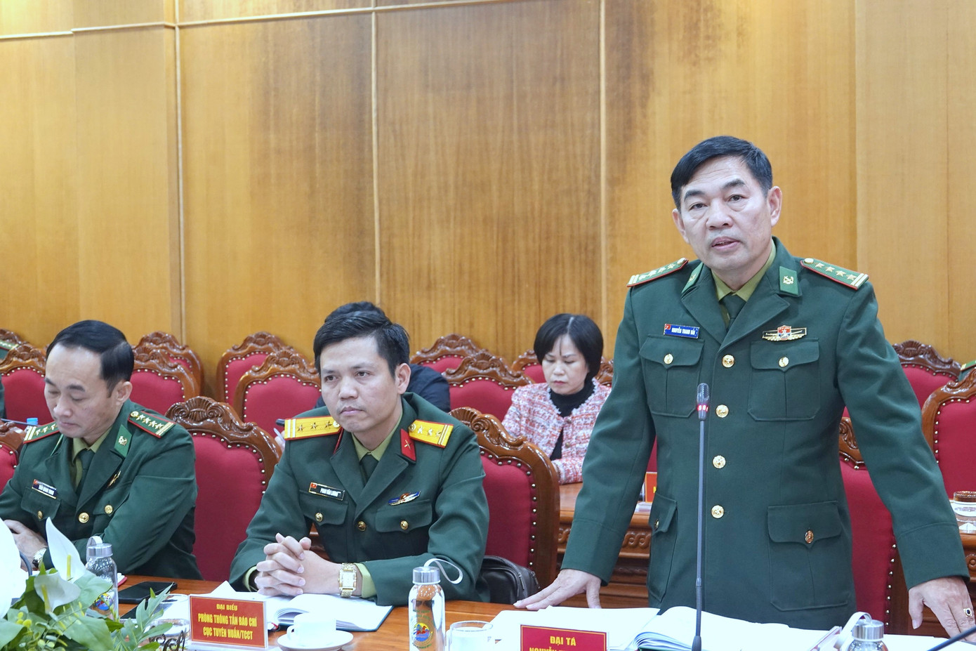 Đại tá Nguyễn Thanh Hải - Phó Chủ nhiệm Chính trị BĐBP, thông tin thêm về các hoạt động trong chương trình “Xuân Biên phòng ấm lòng dân bản” năm 2025.