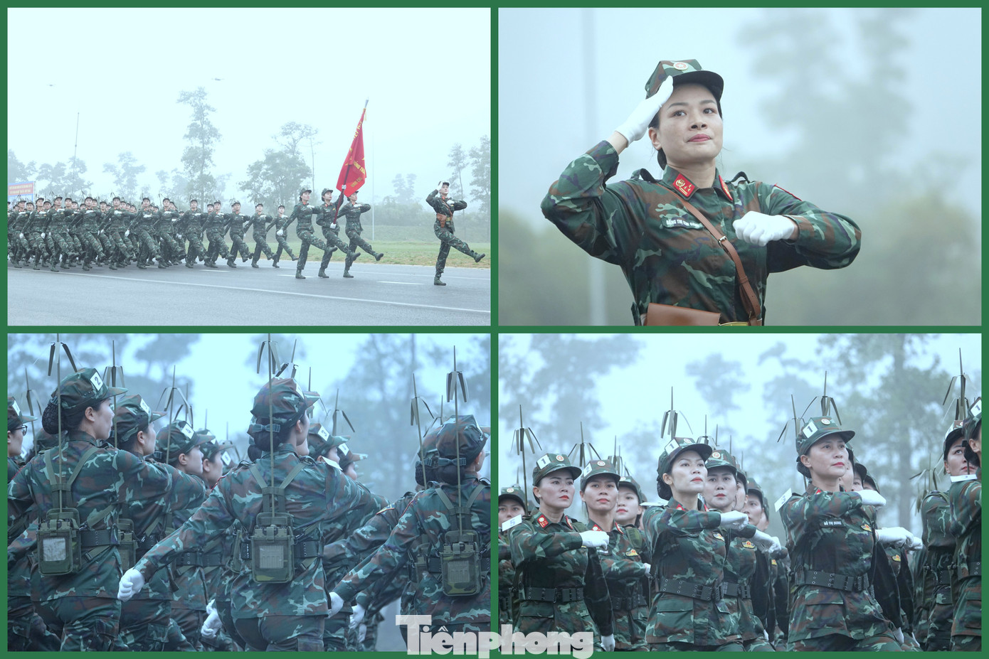 Những động tác đẹp mắt của Khối nữ sĩ quan Thông tin khi luyện tập diễu binh qua lễ đài. Những động tác đẹp mắt của Khối nữ sĩ quan Thông tin khi luyện tập diễu binh qua lễ đài.