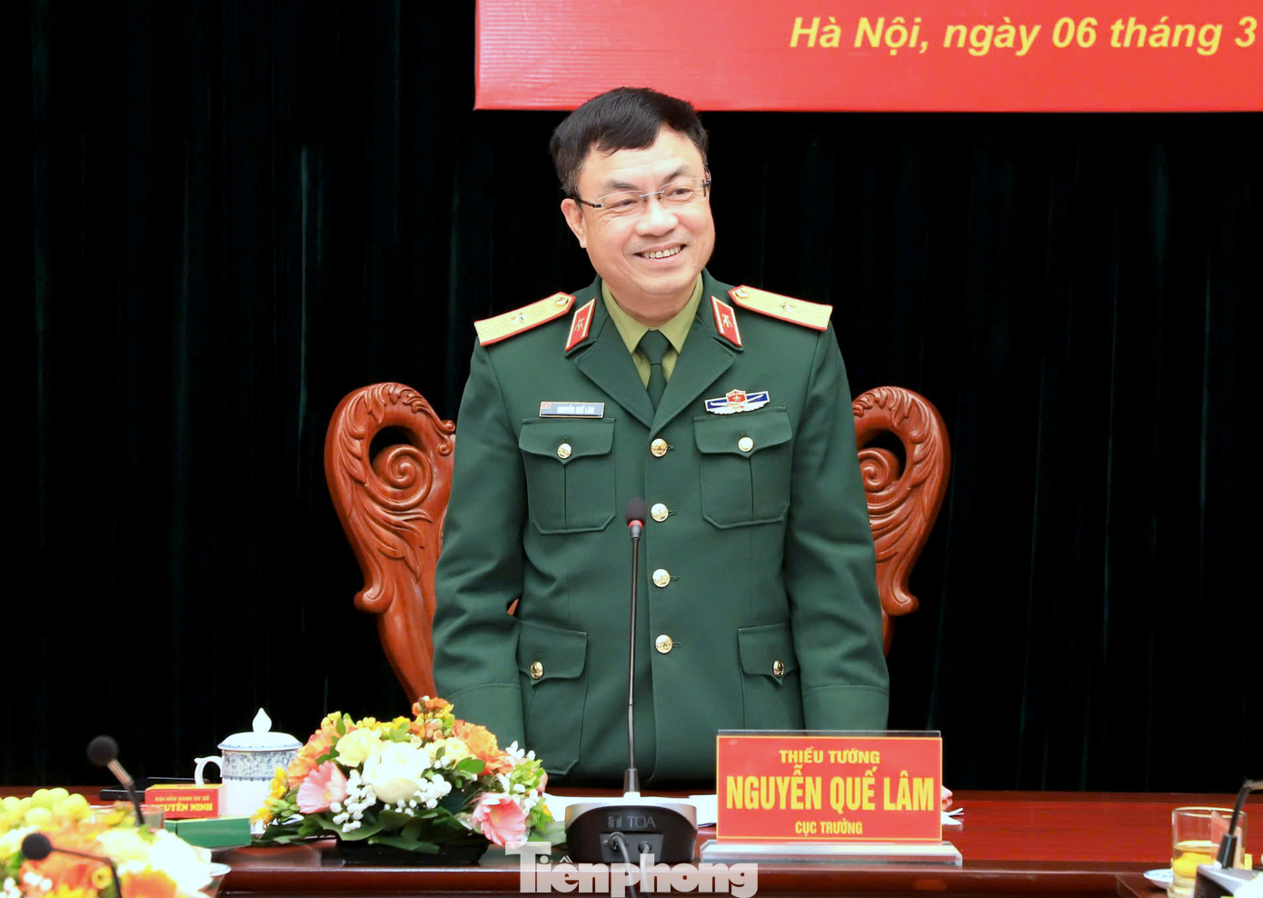 Thiếu tướng Nguyễn Quế Lâm - Cục trưởng Cục Xe máy - Vận tải (Tổng cục Hậu cần - Kỹ thuật).